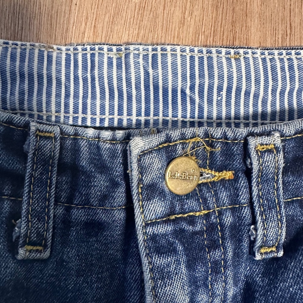 LL Bean Double L Comfort Waist Jeans Medium Wash Straight Leg Blue Mens 28x26.5 - Picture 5 of 10